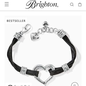 Never worn!! Brand new!! Brighton Heritage Heart Bracelet. One size.